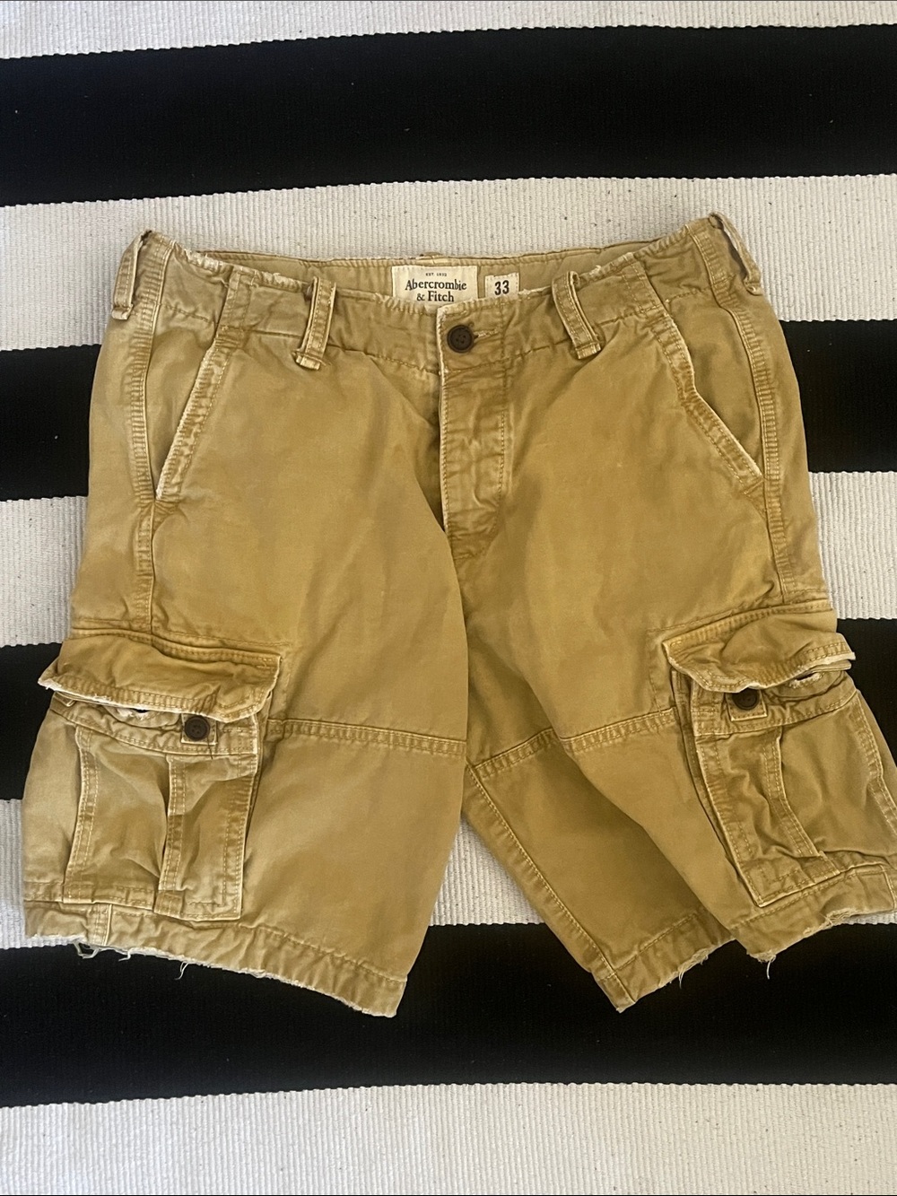 Abercrombie & Fitch Tan Cargo Shorts